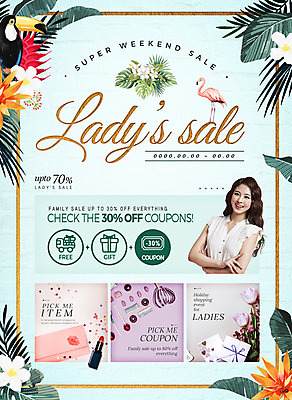 PSD 템플릿 여자 꽃 웹템플릿 나뭇잎 이벤트페이지 한명 웃음 이벤트 상반신 20대 성인 앞모습 세일 화장품 한국인 성인여자한명만 이미지템플릿 식물 1 뷰포인트 잎 표정 사람 동양인 청년 뷰티 페이지 여자한명만 성인여자만 파일형식