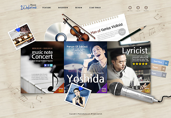 PSD 템플릿 여자 남자 악기 음악 40대 웹템플릿 음표 웹소스 사이트템플릿 회사홈페이지 시안 20대 성인 세명 홈페이지 웹 홈페이지시안 한국인 CD 건반 건반악기 잡지 바이올린 메인 마이크 이미지템플릿 기호 중년 음향기기 인터넷 현악기 문화예술 사람 동양인 청년 간행물 파일형식 편집소스