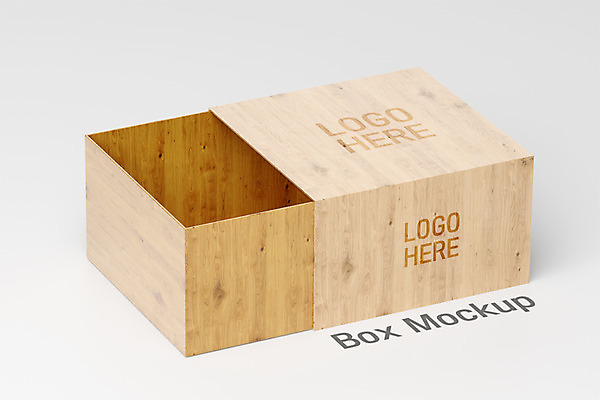 PSD 편집 편집이미지 사람없음 목재 나뭇결 상자 3D 오픈 상품 디지털합성 패키지 슬라이드 목업 편집3D 나무 재료 파일형식