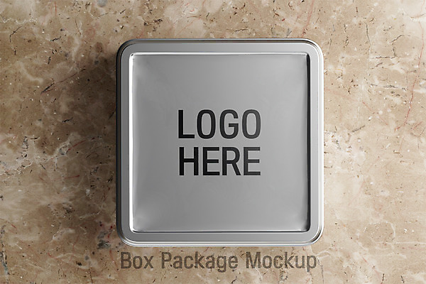 PSD 편집 편집이미지 사람없음 상자 하이앵글 3D 금속 상품 디지털합성 대리석 패키지 목업 편집3D 뷰포인트 재료 재질 파일형식