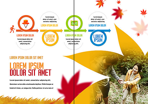 PSD 템플릿 표지디자인 북디자인 커플 출판디자인 여자 남자 내지 리플렛 여행 단풍 북커버 팜플렛 성인 두명 30대 손잡기 트래킹 한국인 가을 등산복 성인만 이미지템플릿 옷 계절 잎 관계 모션 레저 사람 동양인 장년 등산 파일형식