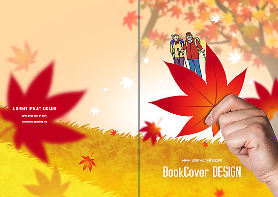 PSD 템플릿 표지디자인 북디자인 손 출판디자인 여자 표지 남자 리플렛 여행 단풍 북커버 한손 팜플렛 성인 두명 신체부위 트래킹 가을 등산복 이미지템플릿 옷 계절 잎 레저 사람 등산 파일형식