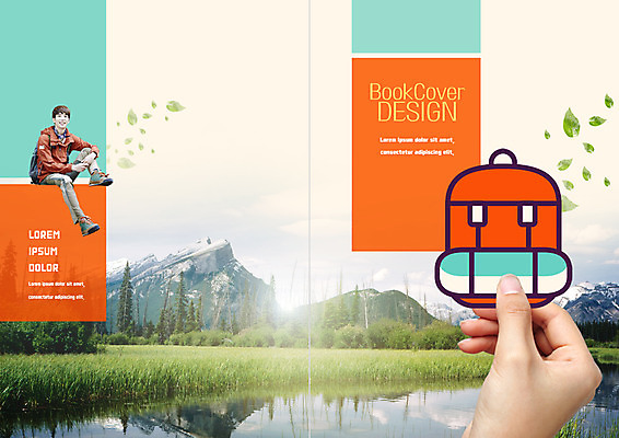 PSD 나무 템플릿 표지디자인 북디자인 손 출판디자인 표지 남자 호수 리플렛 여행 북커버 배낭 나뭇잎 산 한손 앉기 팜플렛 성인 두명 신체부위 30대 트래킹 한국인 숲 등산복 이미지템플릿 식물 옷 잎 가방 모션 레저 사람 동양인 장년 등산 파일형식