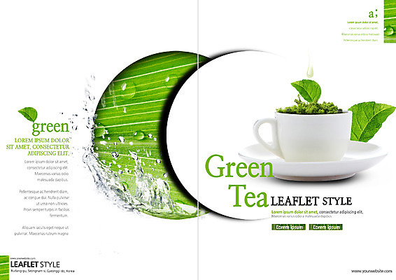 PSD 템플릿 표지디자인 북디자인 출판디자인 표지 리플렛 북커버 나뭇잎 팜플렛 사람없음 물방울 차 찻잔 녹차 컵받침 녹차잎 이미지템플릿 음료 잎 잔 차_음료 받침대 찻잎 파일형식