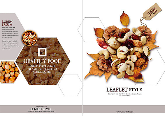 PSD 템플릿 표지디자인 북디자인 출판디자인 표지 리플렛 낙엽 북커버 팜플렛 사람없음 라벨 견과류 호두 도토리 솔방울 아몬드 이미지템플릿 잎 프레임 파일형식