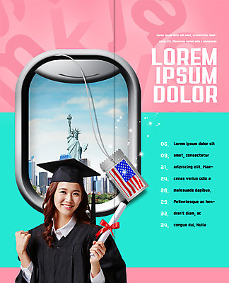 PSD 구름 템플릿 표지디자인 북디자인 알파벳 출판디자인 여자 교육 내지 리플렛 대학생 2단접지 북커버 학사모 졸업 하늘 한명 웃음 빌딩 팜플렛 상반신 20대 성인 라벨 파이팅 미국 한국인 도시 졸업가운 성조기 졸업장 자유의여신상 글로벌교육 어학연수 성인여자한명만 이미지템플릿 자연요소 모자_잡화 1 학생 영어 북아메리카 모션 프레임 표정 사람 동양인 청년 건물 글로벌 세계문화유산 가운 국기 유학 여자한명만 성인여자만 파일형식