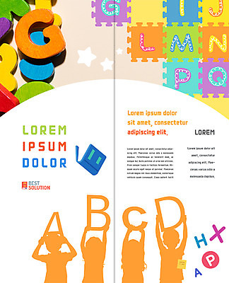 PSD 템플릿 표지디자인 북디자인 알파벳 출판디자인 어린이교육 교육 실루엣 내지 어린이 리플렛 2단접지 북커버 영어교육 팜플렛 여러명 책 퍼즐 이미지템플릿 영어 다수 촬영기법 사람 파일형식