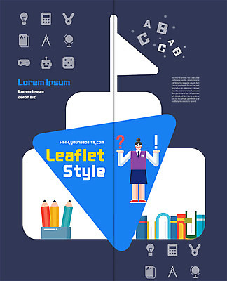 PSD 템플릿 학생 표지디자인 북디자인 출판디자인 여자 교육 표지 리플렛 2단접지 북커버 전구 학교 청소년 한명 팜플렛 책 연필 지구본 계산기 물음표 깃발 느낌표 게임기 메달 청소년교육 주사위 컴파스 이미지템플릿 1 기호 문구용품 학용품 사람 필기구 장비 상_상패 파일형식