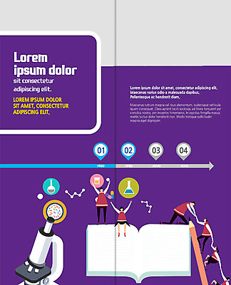 PSD 템플릿 학생 표지디자인 북디자인 출판디자인 여자 교육 남자 내지 리플렛 과학 2단접지 북커버 청소년 현미경 실험 팜플렛 여러명 책 연필 만세 청소년교육 플라스크 오르기 이미지템플릿 다수 모션 학용품 실험기구 사람 필기구 파일형식