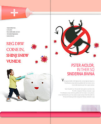 PSD 템플릿 표지디자인 북디자인 출판디자인 여자 내지 어린이 리플렛 2단접지 북커버 의학 치과 한명 팜플렛 한국인 금지 양치 치아 칫솔 치약 박테리아 충치 소녀한명만 이미지템플릿 1 병원 사람 동양인 위생용품 청결 소화기관 질병 여자한명만 소녀만 파일형식