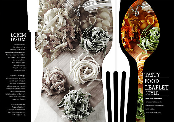PSD 템플릿 표지디자인 북디자인 출판디자인 표지 리플렛 포크 북커버 식재료 3단접지 팜플렛 사람없음 숟가락 이탈리아음식 파스타면 이미지템플릿 식기 파스타 서양음식 수저 면류 파일형식
