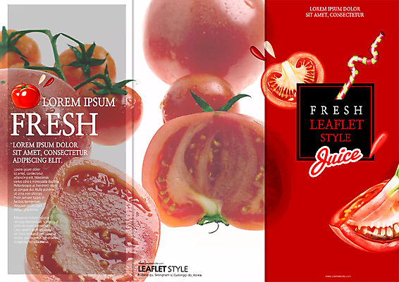 PSD 템플릿 표지디자인 북디자인 출판디자인 표지 리플렛 토마토 채소 북커버 3단접지 단면 빨대 팜플렛 사람없음 신선 토마토주스 이미지템플릿 야채주스 파일형식