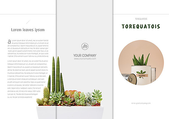 템플릿 편집 표지디자인 북디자인 출판디자인 표지 화분 리플렛 북커버 3단접지 자연 팜플렛 사람없음 재활용 캔 다육식물 업사이클링 이미지템플릿 AI파일 식물 친환경 생태계 파일형식 벡터