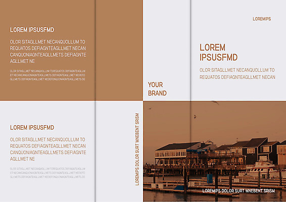 템플릿 편집 표지디자인 북디자인 출판디자인 표지 리플렛 바다 여행 북커버 3단접지 주택 팜플렛 사람없음 수상가옥 이미지템플릿 AI파일 건물 파일형식 벡터