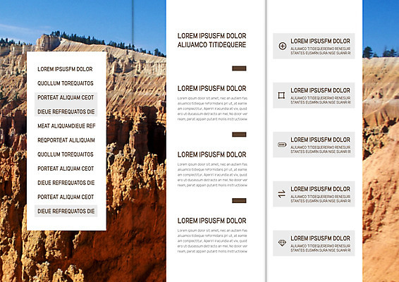 템플릿 편집 표지디자인 북디자인 출판디자인 내지 리플렛 여행 북아메리카 북커버 3단접지 바위산 팜플렛 사람없음 골짜기 미국 바위 기암절벽 브라이스캐니언 이미지템플릿 AI파일 자연 아메리카 절벽 돌_바위 돌산 파일형식 벡터