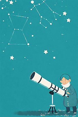 전신 PSD 남자 문화 일러스트 밤하늘 한명 성인 망원경 별자리 문화생활 국내일러스트 1 라이프스타일 하늘 사람 야간 파일형식