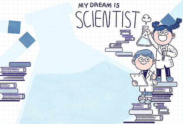 전신 PSD 여자 남자 어린이 과학 일러스트 프레임 실험 두명 책 과학자 플라스크 장래희망 노력 프레임일러스트 국내일러스트 직업 실험기구 사람 학자 파일형식