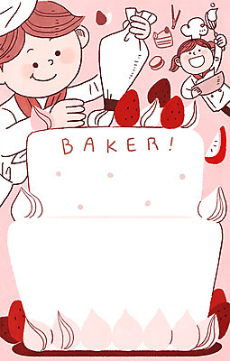 PSD 여자 남자 어린이 일러스트 딸기 프레임 상반신 두명 케이크 생크림 제빵 장래희망 노력 제빵사 프레임일러스트 국내일러스트 직업 과일 디저트 사람 제과제빵 크림 파일형식