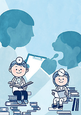 전신 PSD 여자 남자 어린이 일러스트 프레임 여러명 책 진료 의사 장래희망 노력 서류판 프레임일러스트 국내일러스트 다수 의학 사람 사무용품 의료진 파일형식