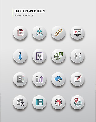 아이콘 버튼 넥타이 그래프 사람없음 세트 글로벌 달력 전화기 프레젠테이션 문서 위치 연결고리 연락처 조직도 2D아이콘 AI파일 잡화 파일형식 벡터