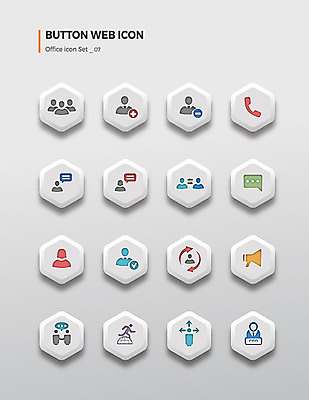 아이콘 CEO 버튼 사람모양 사람없음 세트 확성기 네트워크 그룹 알림 문자메시지 채팅 화상통화 2D아이콘 AI파일 모양 직업 비즈니스 메시지 통화 파일형식 벡터