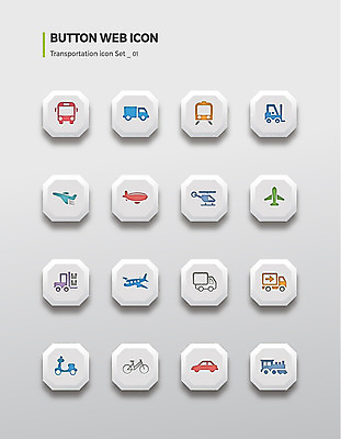 아이콘 교통수단 자동차 버튼 버스 비행기 사람없음 세트 자전거 기차 트럭 오토바이 전철 헬리콥터 비행선 2D아이콘 AI파일 육상교통 교통 항공교통 대중교통 바이크 파일형식 벡터