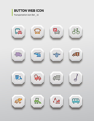 아이콘 자동차 버튼 버스 비행기 사람없음 세트 자전거 트럭 오토바이 헬리콥터 굴착기 주차장 2D아이콘 AI파일 육상교통 항공교통 대중교통 바이크 중장비 파일형식 벡터