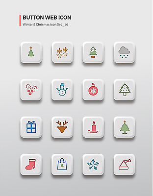 아이콘 크리스마스장식 크리스마스 촛불 산타모자 눈사람 버튼 양말 사람없음 선물상자 세트 쇼핑백 크리스마스트리 루돌프 눈 2D아이콘 AI파일 자연요소 모자_잡화 기념일 가방 초 날씨 사슴 선물 상자 파일형식 벡터