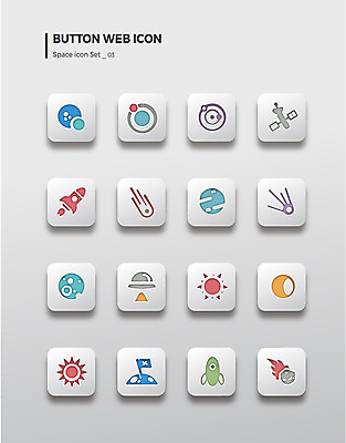 아이콘 버튼 사람없음 세트 태양 행성 인공위성 로켓 우주비행사 외계인 달 유성 우주선 UFO 착륙 2D아이콘 AI파일 자연요소 통신 우주 미확인물체 파일형식 벡터
