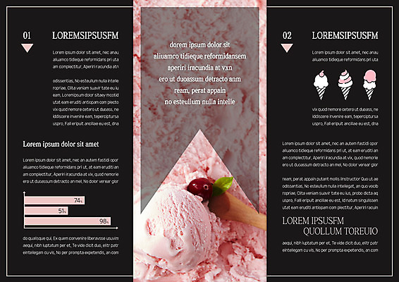 템플릿 표지디자인 북디자인 출판디자인 내지 리플렛 북커버 3단접지 그래프 팜플렛 사람없음 숟가락 아이스크림콘 이미지템플릿 AI파일 수저 콘 파일형식 벡터