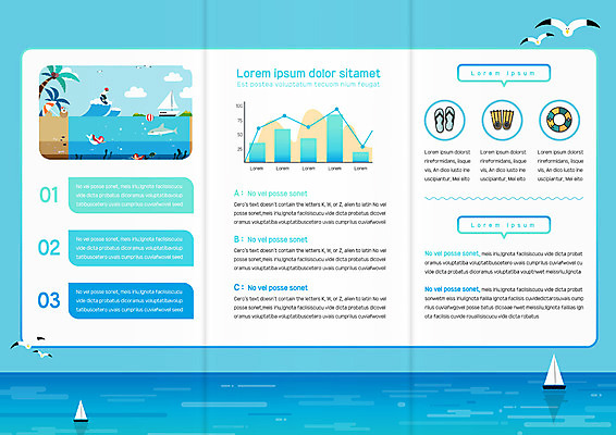 템플릿 표지디자인 북디자인 출판디자인 내지 리플렛 바다 북커버 3단접지 자연 갈매기 그래프 팜플렛 세명 여름 여름휴가 바캉스 야자수 쪼리 돛단배 오리발 튜브 이미지템플릿 AI파일 나무 계절 배_교통 조류 휴가 사람 샌들 생태계 파일형식 벡터 여름_계절