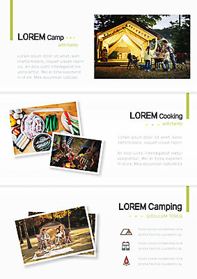 템플릿 표지디자인 북디자인 출판디자인 여자 남자 내지 어린이 음식 리플렛 여행 북커버 3단접지 가족 텐트 팜플렛 여러명 성인 30대 캠핑 한국인 그릴 캠핑장 이미지템플릿 AI파일 다수 관계 주방용품 레저 캠핑도구 사람 동양인 장년 파일형식 벡터