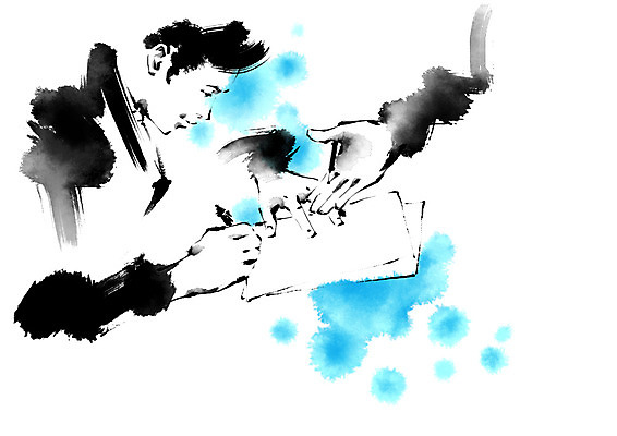 PSD 남자 일러스트 캘리그라피 협상 한명 상반신 성인 펜 비즈니스맨 문서 서명 국내일러스트 1 비즈니스 사람 필기구 직장인 파일형식