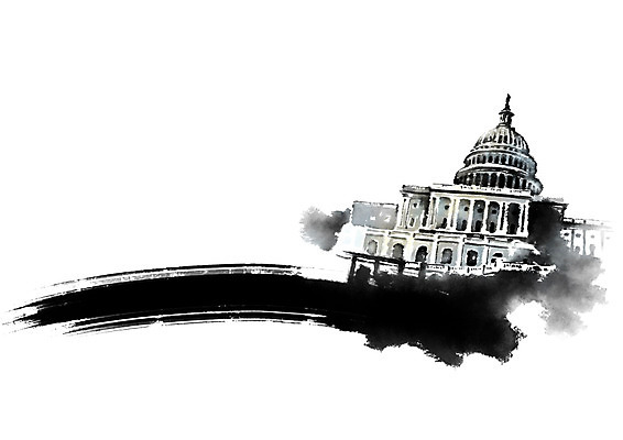 PSD 건축물 여행 일러스트 캘리그라피 붓터치 사람없음 미국 국회의사당 국회 국내일러스트 건축 북아메리카 파일형식