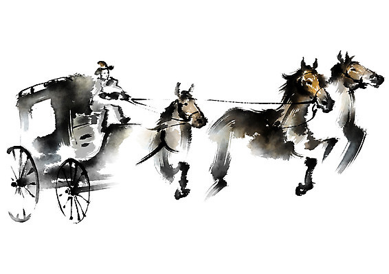 PSD 남자 교통수단 일러스트 캘리그라피 한명 성인 달리기 말_동물 마차 마차꾼 국내일러스트 직업 1 교통 포유류 모션 사람 파일형식