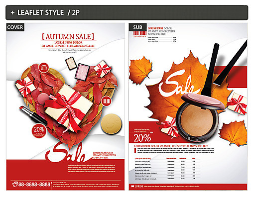 ZIP 포스터 낙엽 팜플렛 사람없음 선물상자 뷰티 화장품 립스틱 하트 전단템플릿 전단 아이섀도 메이크업브러쉬 인디자인 INDD 이미지템플릿 모양 템플릿 잎 선물 상자 붓 홍보물 파일형식