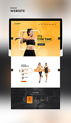 PSD 서양인 템플릿 여자 웹템플릿 사이트템플릿 건강 여러명 20대 성인 세트 태블릿 조깅 운동 홈페이지 주황색 스트레칭 홈페이지시안 한국인 성인여자만 이미지템플릿 외국인 컬러 다수 사람 동양인 청년 전자제품 스마트기기 여자만 성인만 파일형식