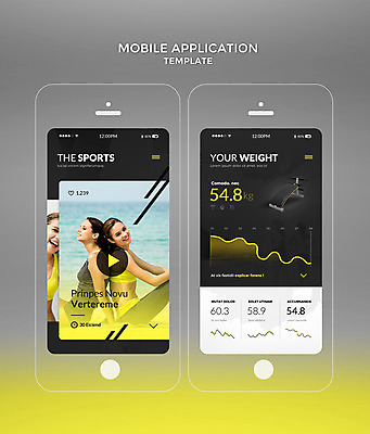 PSD 서양인 템플릿 여자 웹템플릿 디자인시안 모바일 그래프 건강 20대 해변 세명 스마트폰 세트 운동 홈페이지 노란색 운동기구 등맞대기 어플리케이션 모바일템플릿 재생 성인여자만 모바일앱 이미지템플릿 외국인 바다 컬러 모션 사람 청년 핸드폰 스마트기기 헬스 여자만 성인만 파일형식