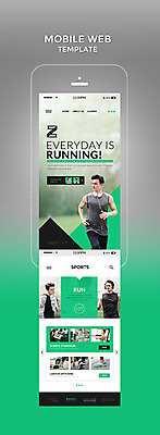 PSD 서양인 템플릿 여자 남자 웹템플릿 디자인시안 모바일 건강 여러명 20대 성인 초록색 스마트폰 세트 조깅 운동 홈페이지 한국인 모바일템플릿 모바일웹 성인만 이미지템플릿 외국인 컬러 다수 사람 동양인 청년 핸드폰 스마트기기 파일형식