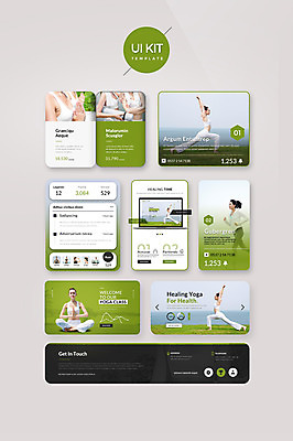 PSD 서양인 템플릿 여자 웹템플릿 와인잔 요가 디자인시안 건강 여러명 20대 성인 해변 초록색 세트 조깅 운동 홈페이지 한국인 UI 성인여자만 UI키트 이미지템플릿 외국인 웰빙 바다 컬러 다수 술잔 사람 동양인 청년 여자만 성인만 파일형식