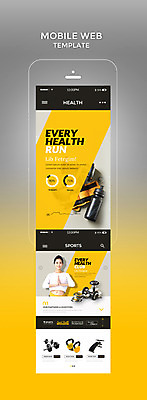 PSD 템플릿 여자 웹템플릿 디자인시안 모바일 건강 한명 20대 성인 스마트폰 세트 운동 홈페이지 노란색 운동기구 아령 한국인 모바일템플릿 모바일웹 성인여자한명만 이미지템플릿 1 컬러 사람 동양인 청년 핸드폰 스마트기기 헬스 여자한명만 성인여자만 파일형식