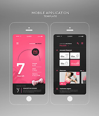PSD 템플릿 여자 분홍색 웹템플릿 디자인시안 모바일 줄자 건강 한명 20대 성인 스마트폰 세트 홈페이지 아령 한국인 어플리케이션 모바일템플릿 성인여자만 성인여자한명만 모바일앱 이미지템플릿 1 컬러 자 사람 동양인 청년 핸드폰 스마트기기 여자만 여자한명만 성인만 파일형식