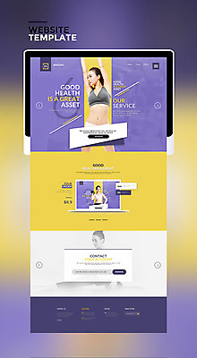 PSD 템플릿 여자 웹템플릿 사이트템플릿 건강 20대 성인 세명 세트 태블릿 운동 홈페이지 보라색 스트레칭 홈페이지시안 한국인 성인여자만 이미지템플릿 컬러 사람 동양인 청년 전자제품 스마트기기 여자만 성인만 파일형식