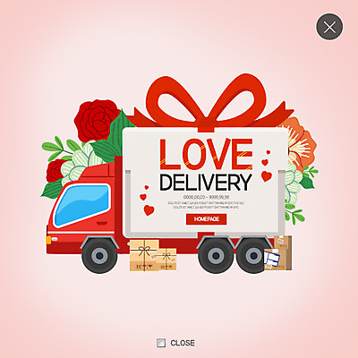 PSD 템플릿 꽃 리본 웹템플릿 팝업 이벤트팝업 웹팝업 이벤트 사람없음 트럭 하트 배송 택배 레이어팝업 이미지템플릿 모양 식물 자동차 운송업 파일형식