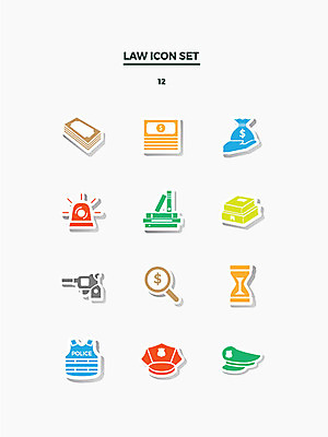 아이콘 돈 돋보기 사람없음 세트 권총 모래시계 법 경찰복 경찰모자 방탄복 경고등 법전 2D아이콘 AI파일 모자_잡화 옷 모래 시계 유니폼 책 총 재산 경찰 파일형식 벡터