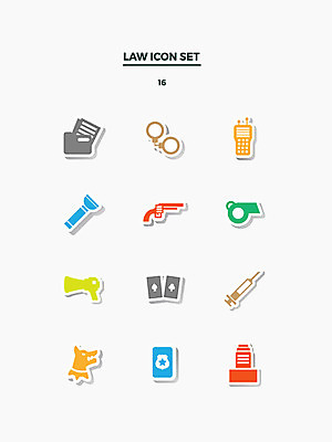 아이콘 사람없음 세트 확성기 권총 손전등 도박 개 호루라기 수갑 문서 법 무전기 마약 신분증 2D아이콘 AI파일 포유류 무선통신 조명 총 증명서 파일형식 벡터