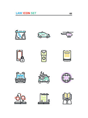 아이콘 전구 사람없음 세트 재산 헬리콥터 교통사고 문서 보안 법 증거 경찰복 방패 경찰차 2D아이콘 AI파일 유니폼 자동차 비행기 안전 금융 경찰 사건 파일형식 벡터