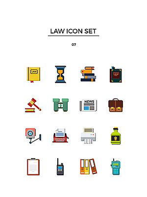 아이콘 서류가방 사람없음 세트 망원경 독약 뉴스 모래시계 문서 법 의사봉 무전기 타자기 감시카메라 법전 2D아이콘 AI파일 모래 시계 가방 무선통신 책 카메라 골동품 파일형식 벡터