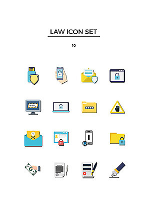 아이콘 돈 사람없음 세트 펜 통제 파일 보안 법 서명 뇌물 해킹 스팸메일 2D아이콘 AI파일 안전 필기구 재산 파일형식 벡터