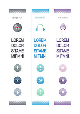 템플릿 배너템플릿 세로배너 사각프레임 사람없음 사각형 헤드폰 현수막 레코드 원형 마이크 배너세트 AI파일 도형 배너 음향기기 프레임 세로 세트 음반 파일형식 벡터